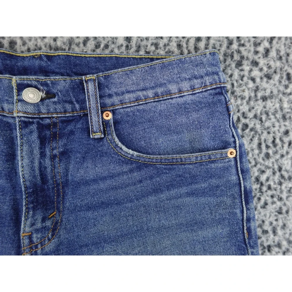 Levi's Denim Cut Off Shorts Mens 32 Blue Good Raw Hem‎ 5 Pocket Casual Summer